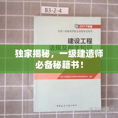 独家揭秘,一级建造师必备秘籍书!