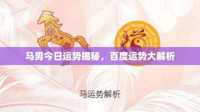 马男今日运势揭秘,百度运势大解析