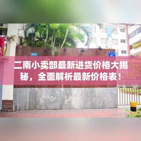 二南小卖部最新进货价格大揭秘,全面解析最新价格表!
