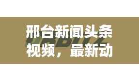 邢台新闻头条视频，最新动态与发展全掌握