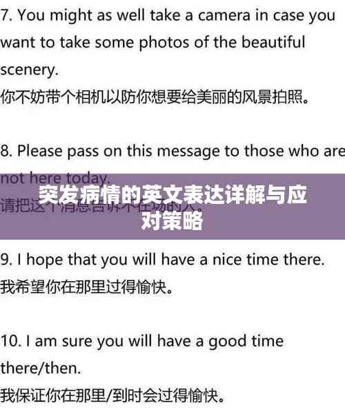 突发病情的英文表达详解与应对策略